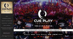 Desktop Screenshot of cueplaydj.com